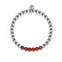 mélancolique | Argent | Jaspe Brécié | Bracelet d'expression de pierres précieuses